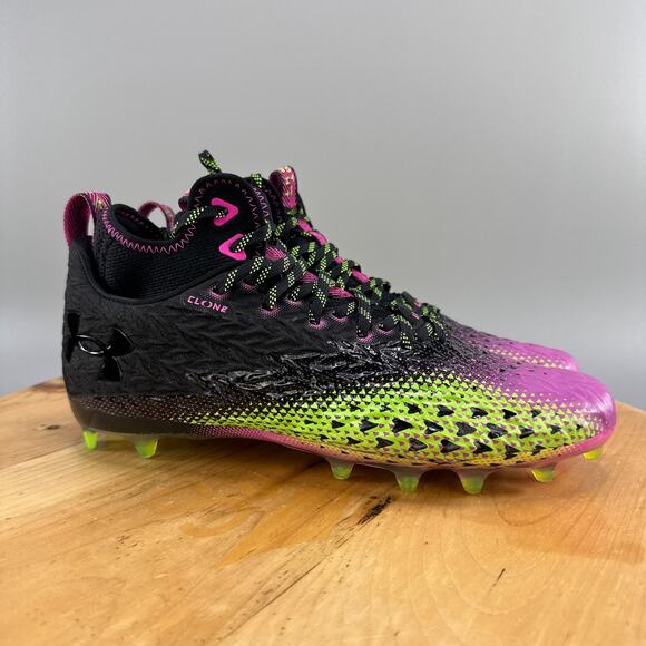 Under Armour Spotlight Clone 3.0 MC Mens Size 11 Football Cleats World Tour NEW - Picture 1 of 9